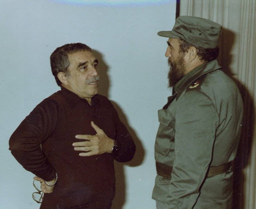 Foto de Gabriel García Márquez y Fidel Castro Ruz